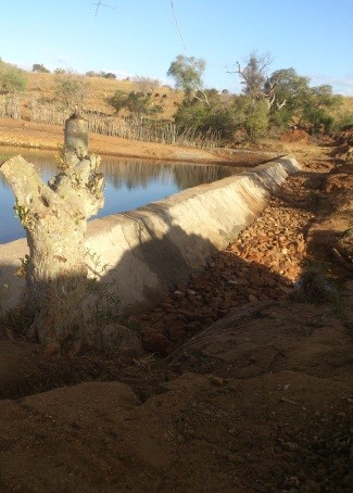 PHOTO CHANTIER BARRAGE EN DUR BEVARO EN FIN