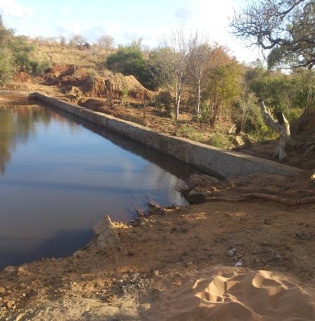 PHOTO CHANTIER BARRAGE EN DUR BEVARO EN FIN