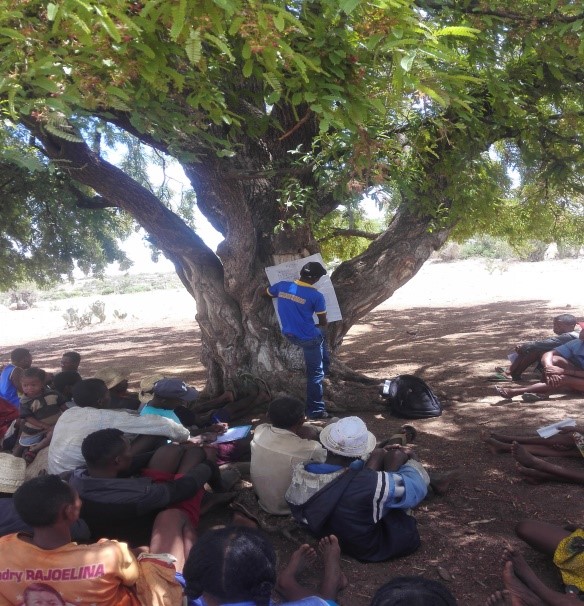 Encadrement technique des bénéficiaire. Formation des bénéficiaires sur la technique de culture amélioré