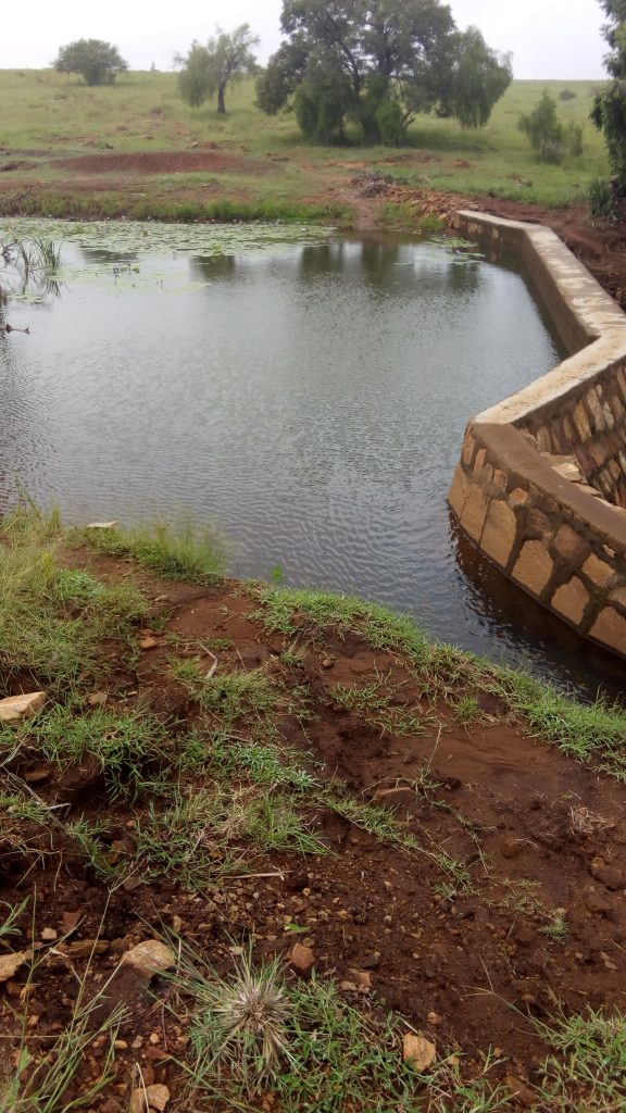 Création de barrage de retenu d'eau pour gérer l'eau de pluie