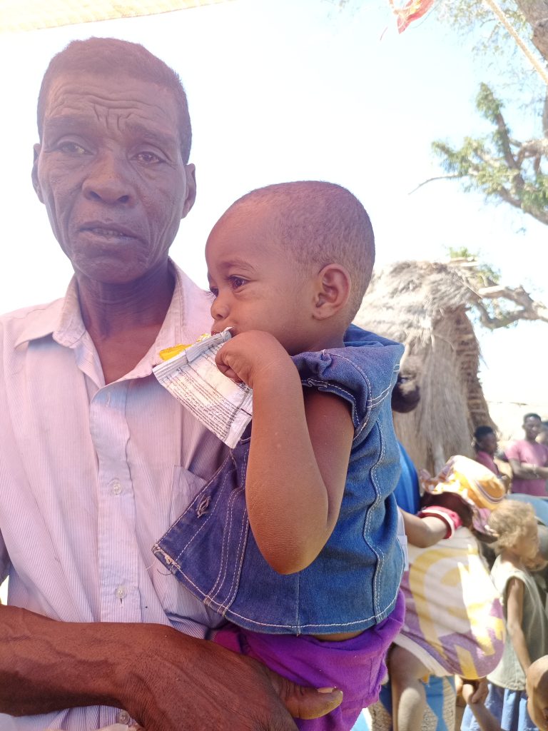 Les enfant de 6 à 59 mois aussi ont bénéfient d'une aide alimentaire (Plumpy Doze)
